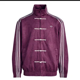 thumbnail for Full size Qi [new five colors, dark olive green, oatmeal, dark gray, light gray blue, sauce purple] limited new Chinese buckle suede stand-up collar Tang style jacket fashionable, comfortable and versatile loose striped retro stand-up collar jacket for men and women