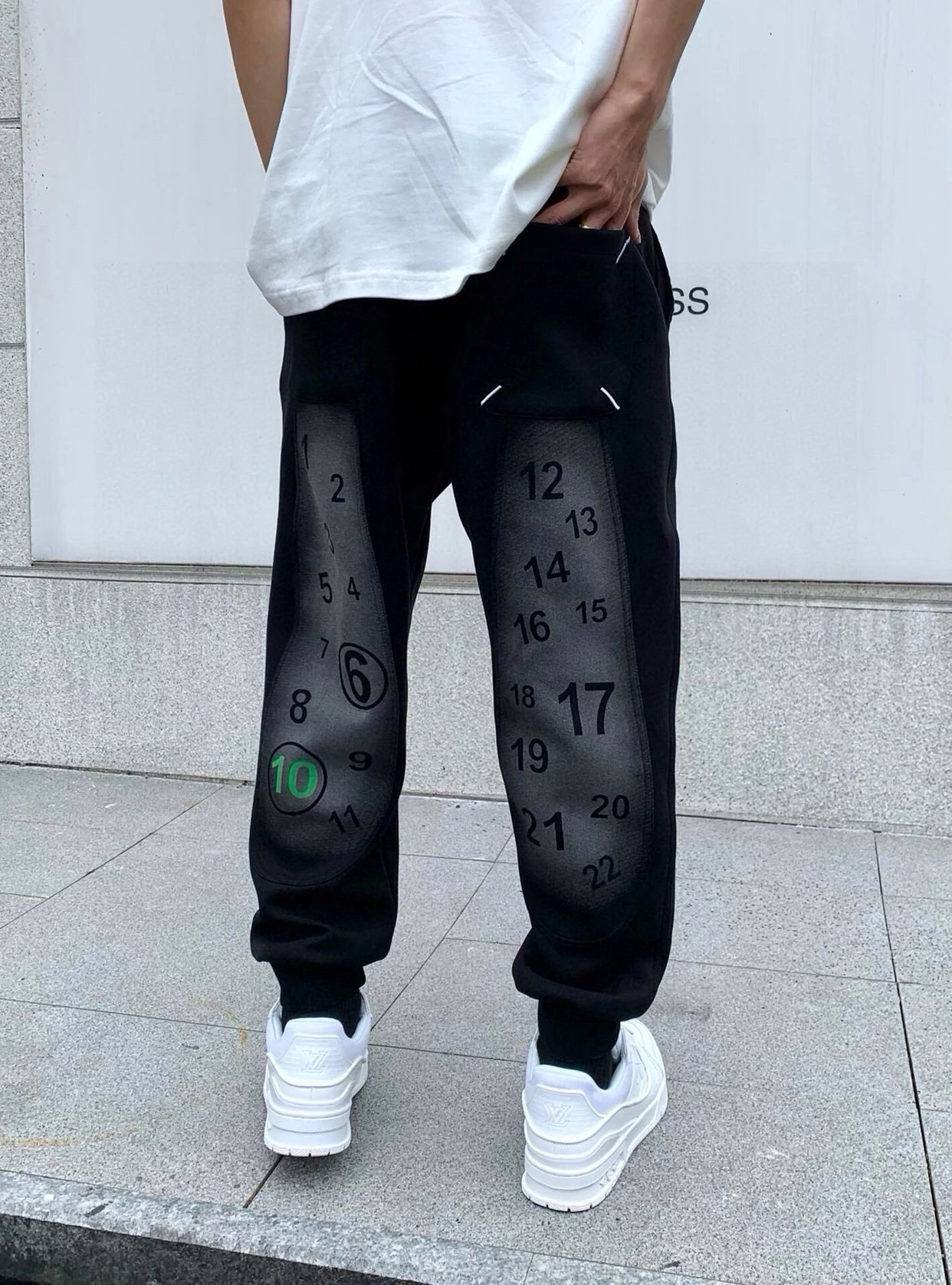 Maison Margiela MM6 23SS Pocket Logo Drawstring Trousers