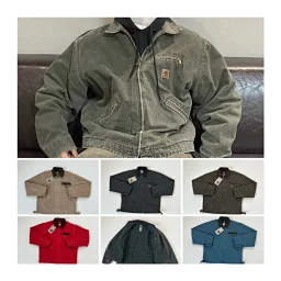 thumbnail for Five Colors [Quality with eyes closed] Original quality Car Kaha T J97 second-hand style washed and distressed jacket for men and women