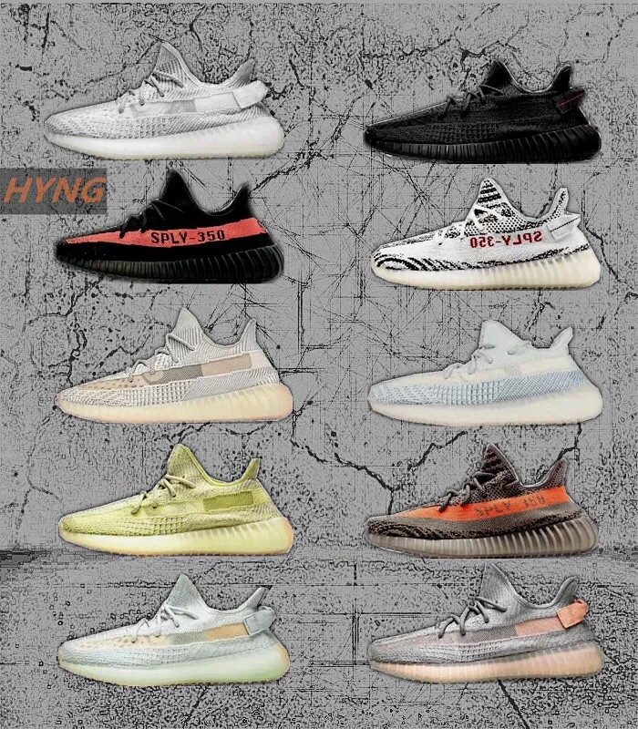 Yeezy Boost 350 V2 Grey Zebra Running Shoe