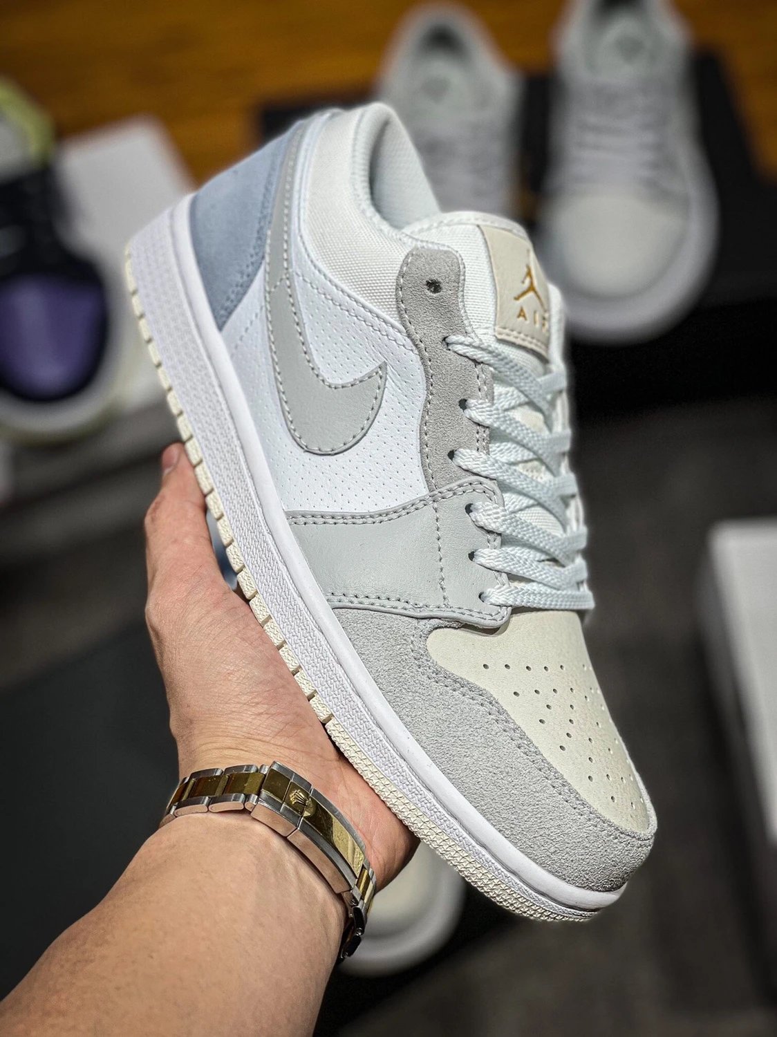 Latest Batch Pure Original Grade Air Jordan 1 Low "Paris" Paris Dunk Low