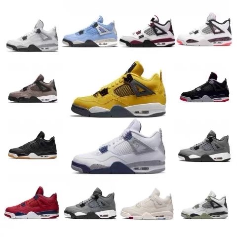 Air Jordan 4 AJ4 'Yellow Thunder' 'Oreo' 'Rose Gold' Basketball Shoes CT8527-700 (Extended Sizes 49.5 Available, Please Specify Size in Notes, Ready to Ship)