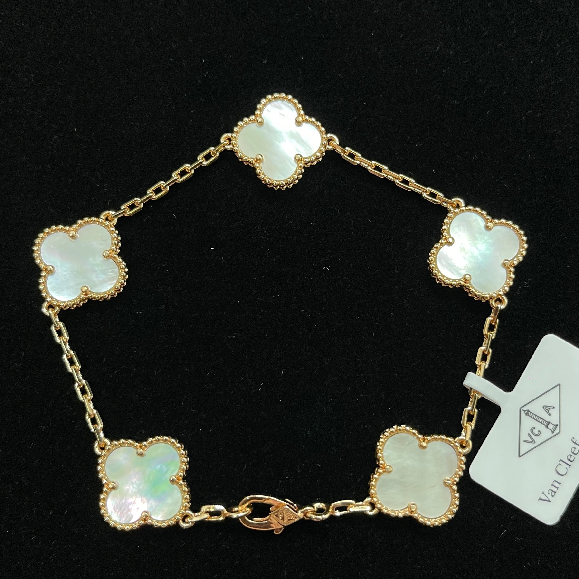 Rose Gold, White Mother-of-Pearl