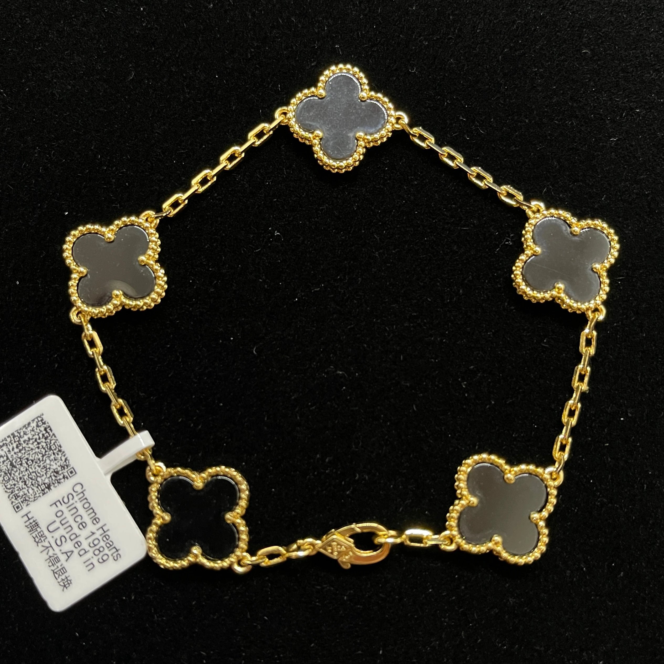 Gold, Black Chalcedony
