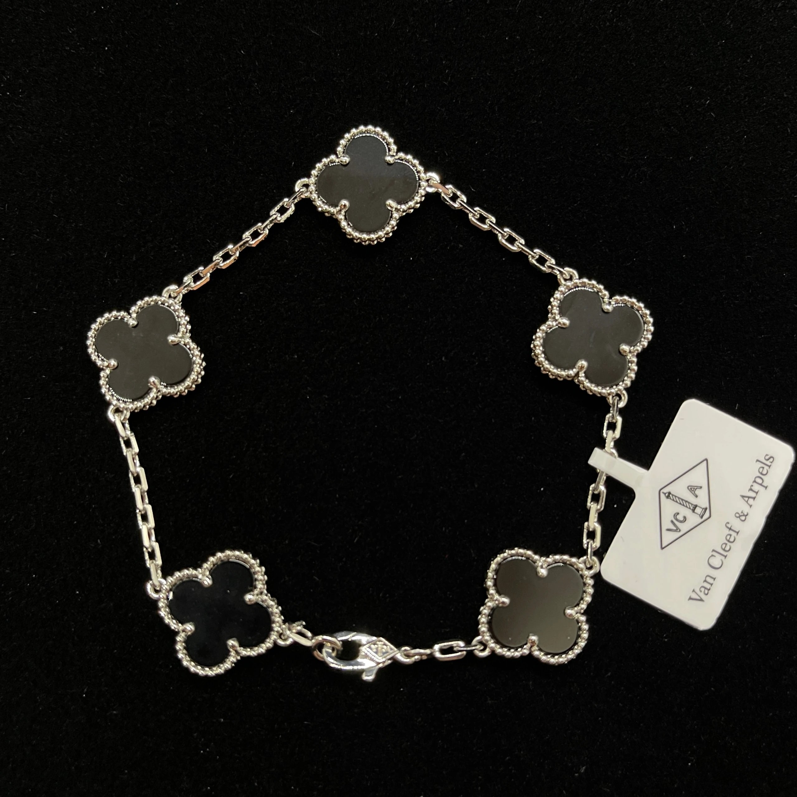 Silver, Black Chalcedony
