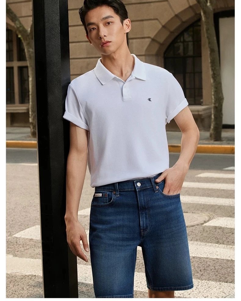 Shihui Apparel – New Cotton Stretch Washed Men's Denim Shorts, 5-Inch Inseam, Casual Washed Men's Casual Denim Shorts