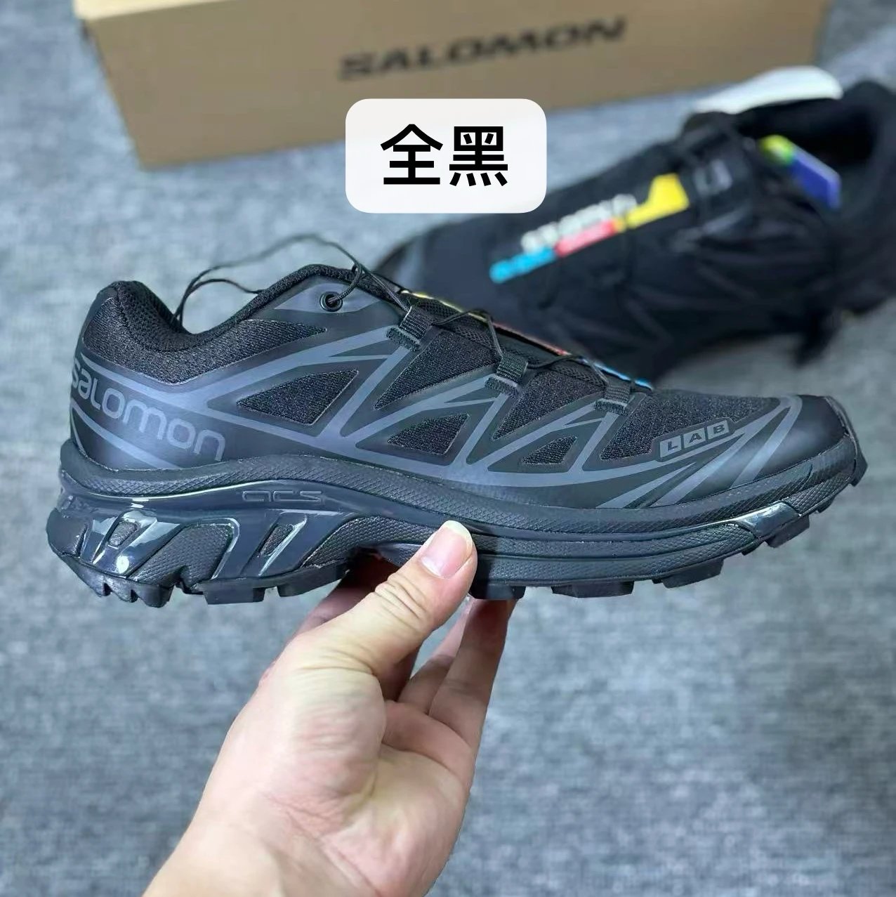 Salomon Speedcross Lab All Black Trail Running Shoes