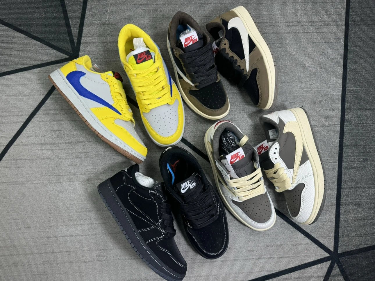 [Factory Clearance/Company Grade/First Batch Version/Long-term Supply] AJ1 Low Reverse Swoosh Couples Sneakers Casual Sports Shoes Brand New Original Box Drop Shipping Available