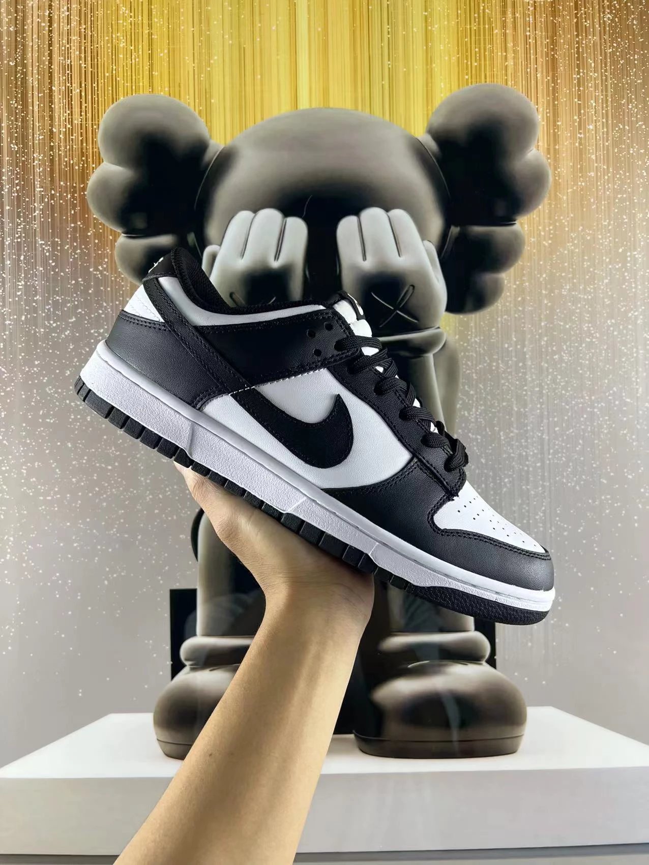 Dunk Black White Panda Leather