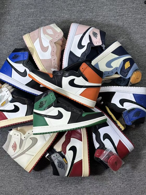 Genuine TS Version, Stock Order, Factory Batch Release, Limited Quantity, Premium Head-Stitching Edition - Air Jordan AJ1 High Top, Improved New Batch, Authentic Factory Embroidery, Couple Style Sports Shoes, Casual Sneakers, Basketball Shoes