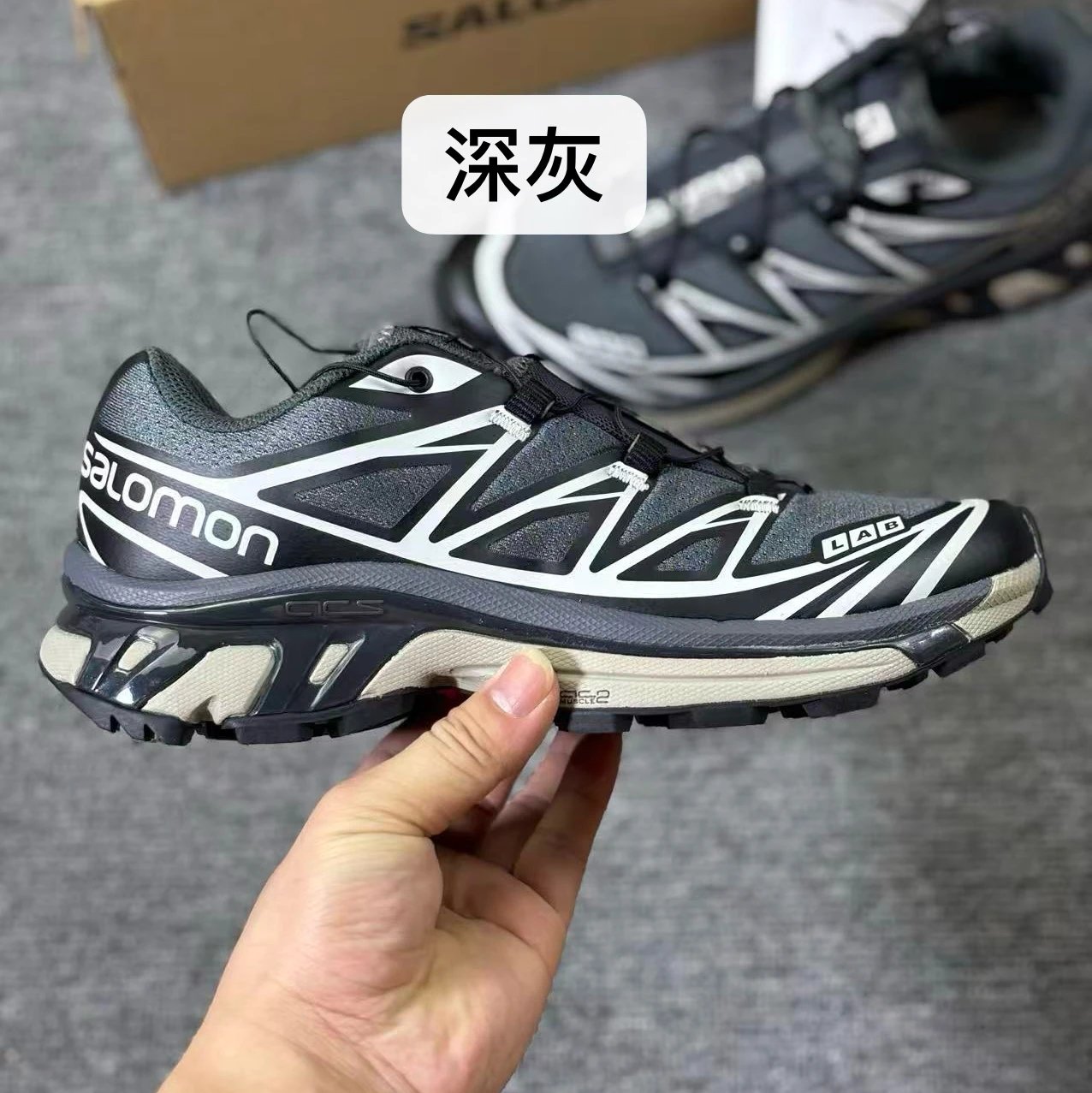 Salomon S-Lab Cross Pro Deep Gray Running Shoes