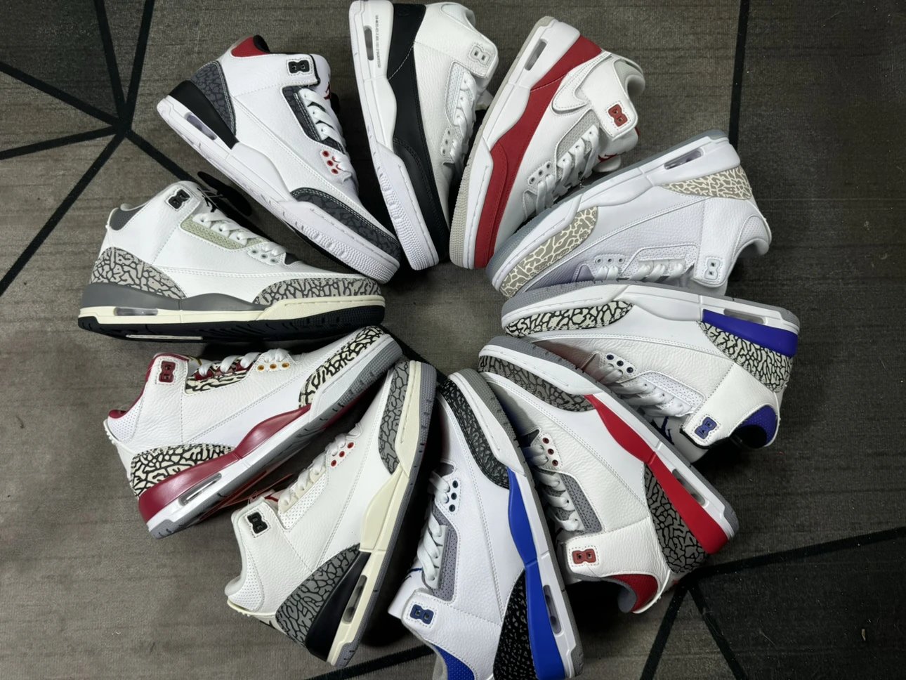 [In-Stock Ready to Ship Premium XP Version High Cleanliness Brand New Original Box True Labels Real Air Cushion] AJ3 Leather Couple Sneakers Men Women Shoes Brand New Original Box Top Tier Thick Cut Leather Casual Basketball Shoes