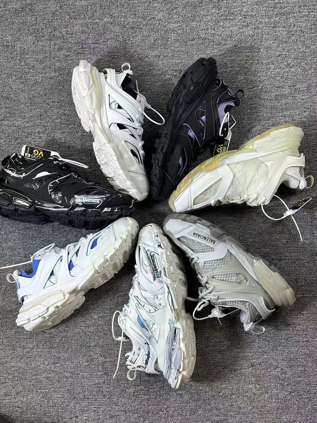 [Factory Clearance Top-Tier Deal Good Version] Pure Original Balenciaga Track 3.0 Series 5-Layer Composite Outsole Silicone Insoles Full Packaging Complete Accessories Unisex