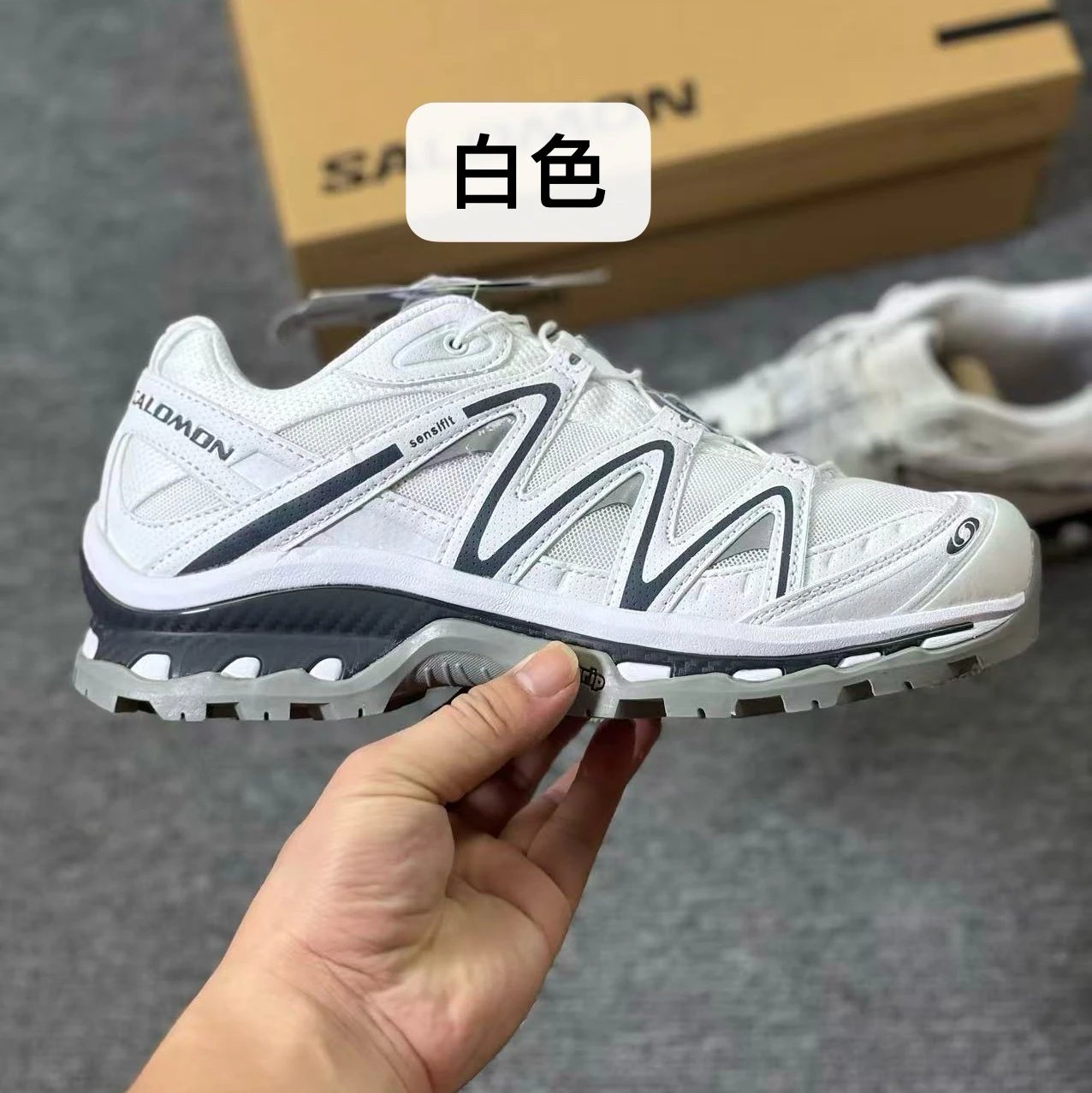 Salomon XA Pro 3D White Running Shoes