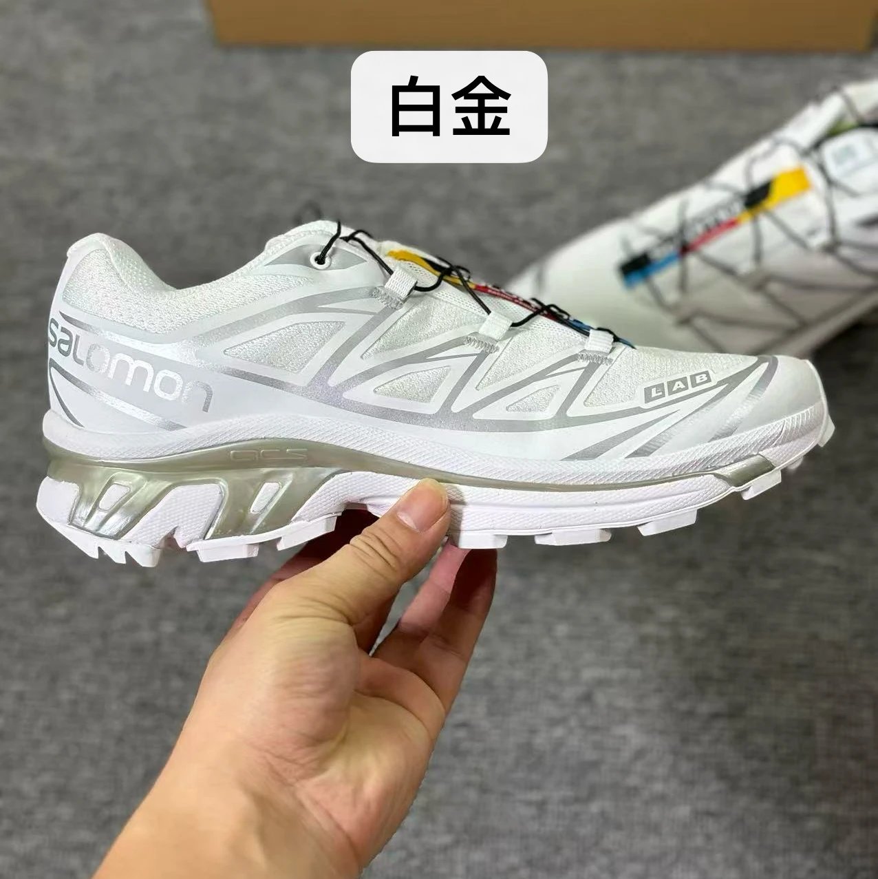 Salomon S / LAB XT-6 White Gold Sneakers Running Shoes