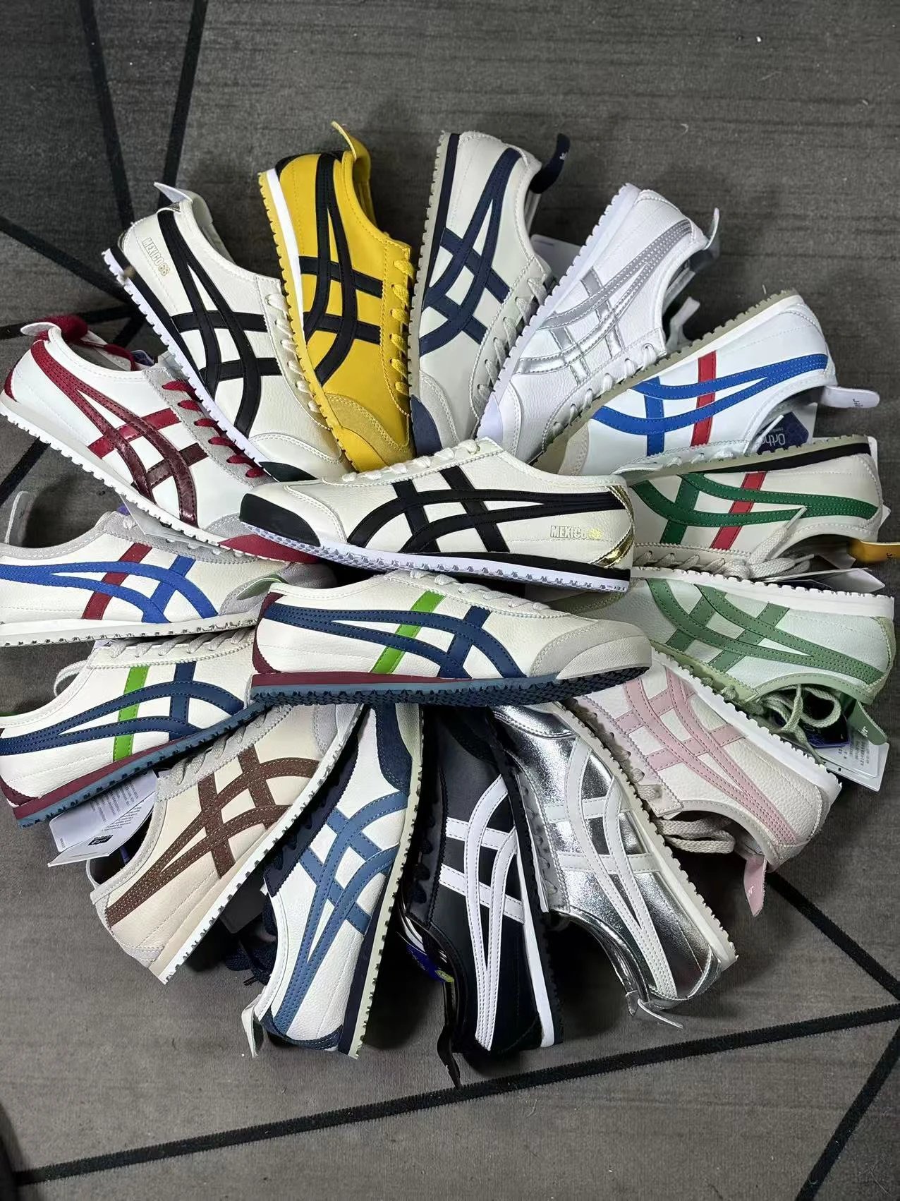 【 Factory cash out special price leather strap long-term restocking with partial broken sizes, brand new original box 】 Tiger Onizuka Tiger series top layer leather arch sole lightweight casual shoes, sports shoes, small board shoes, couple's thin soled shoes
