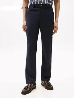 Solid Color Straight-Leg Casual Pants for Men Business & Leisure Woven Fabric Stretchy – 2026 Fall New Arrival, More Durable Than Pure Cotton, Soft & Fine Touch with Light Stretch, No Tightness When Worn, Each Natural Horn Button Carefully Selected, Trendy & Versatile – Ship in 3 Colors