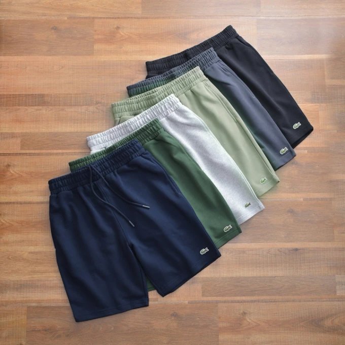2026 Spring/Summer Men's Casual Jogger Shorts with Elastic Waistband, Classic Logo, Side and Back Pockets, Upgraded Drawstring with Logo Silicone Tips, Smooth Breathable Fabric, Fashionable Versatile Free Shipping