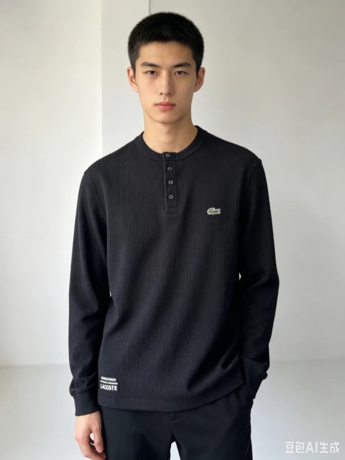 2026 Fall/Winter New Men's Casual Waffle Henley Neck Crewneck Long Sleeve T-Shirt | Premium Waffle Fabric | Comfortable & Breathable | Structured & Stylish | Versatile for Layering or Wearing Alone | Trendy & Fashionable | Free Shipping | TH1300