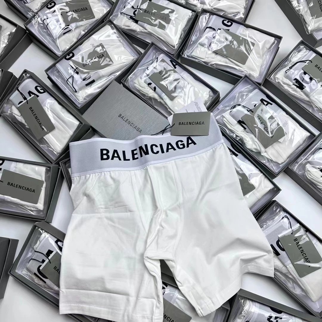 Balenciaga Underwear Logo Waistband Boxer Briefs image 6