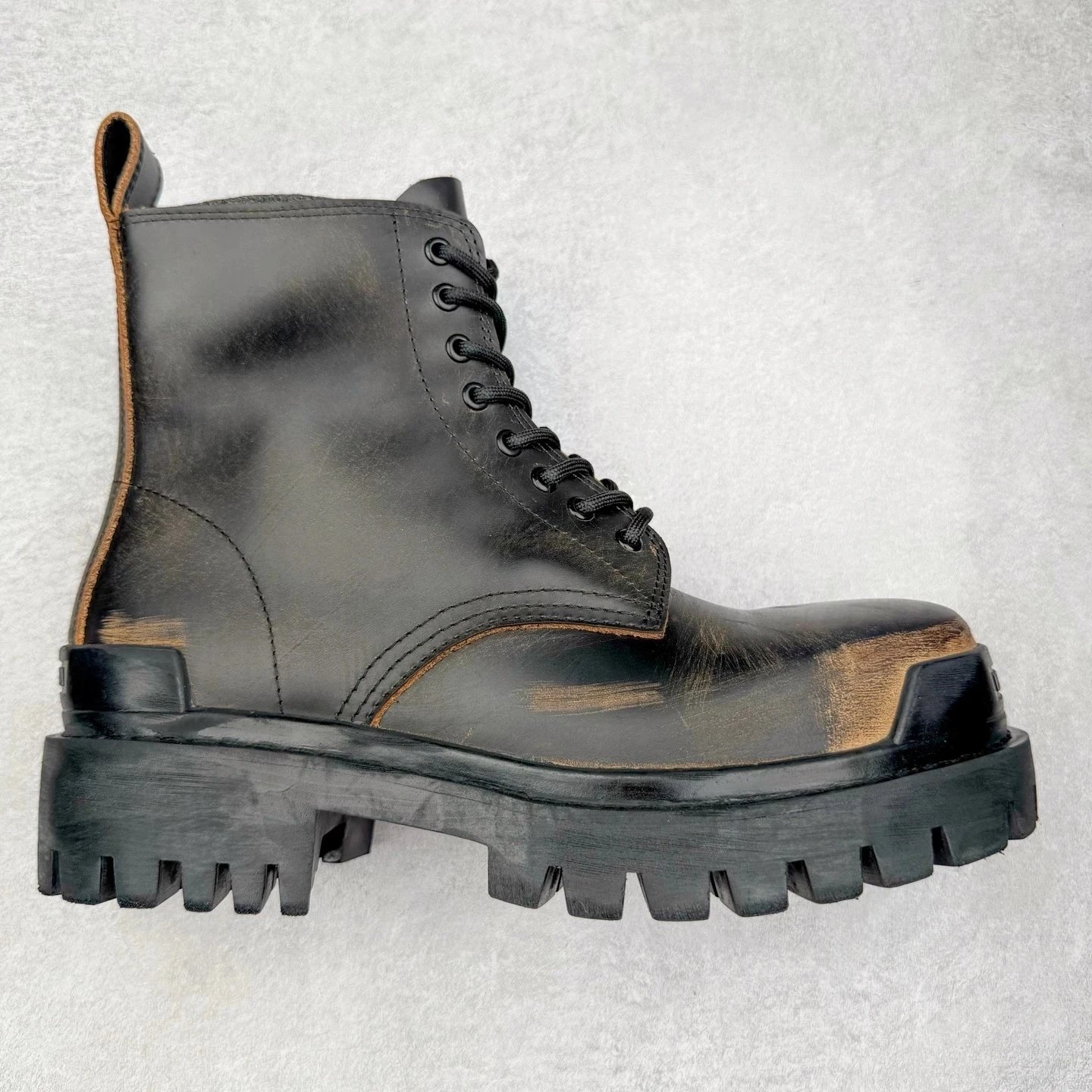 Distressed Leather Boots