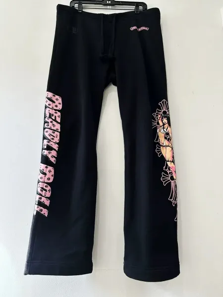 Chrome Hearts Anime Floral Hoodie Black - 8
