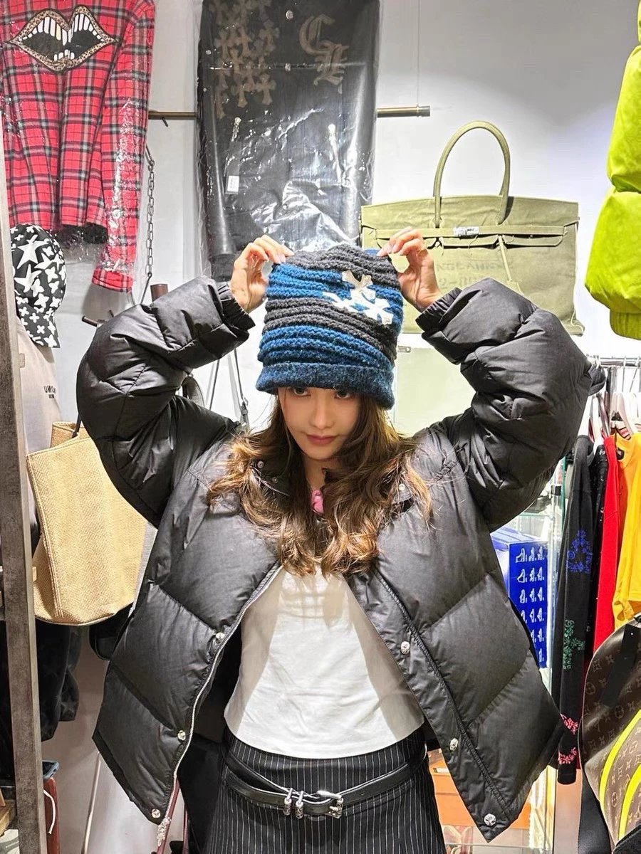 Balenciaga Floral-Print Puffer Jacket in Charcoal Gray Down Jacket - 9