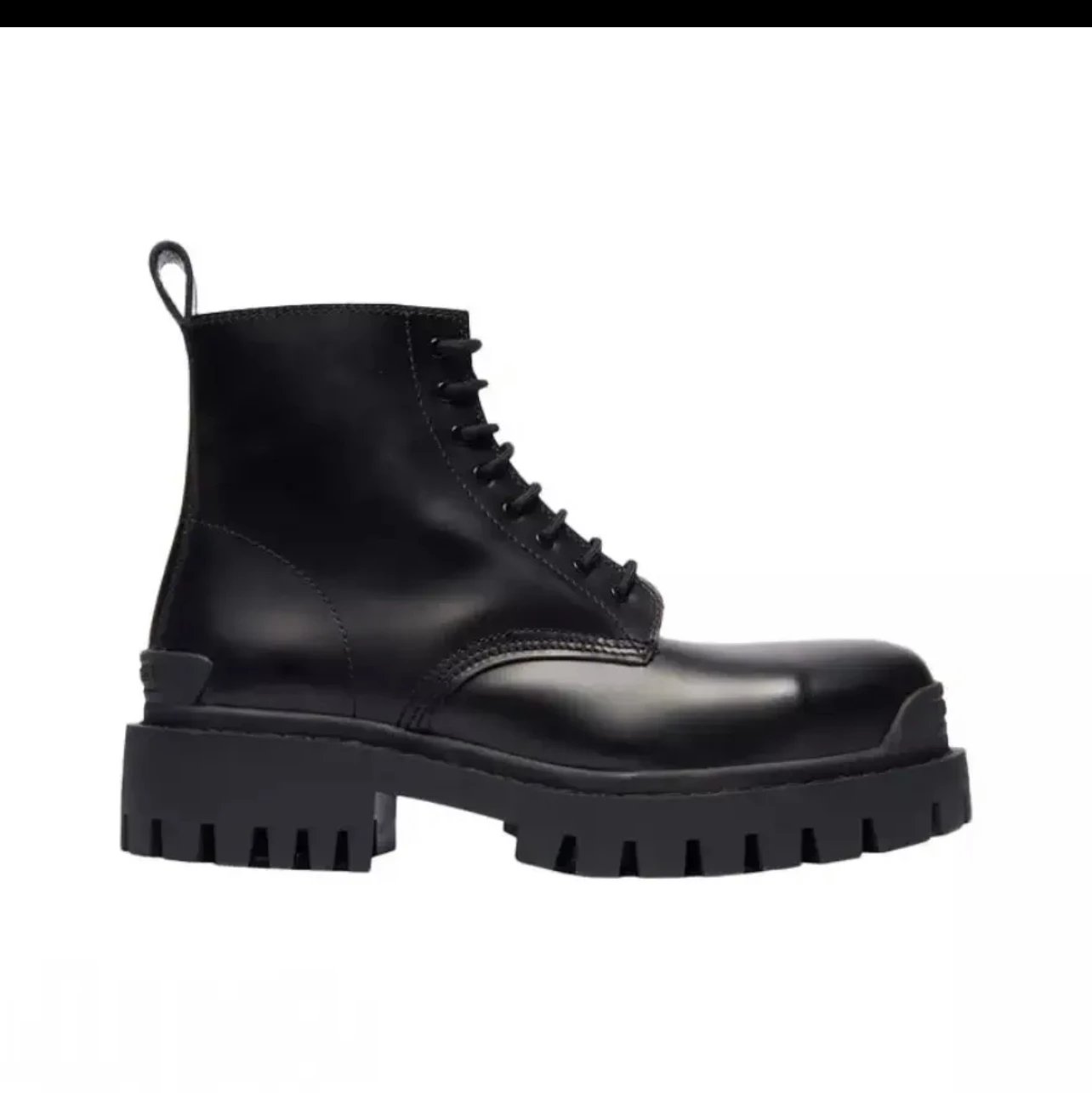 Black Cowhide Leather Style