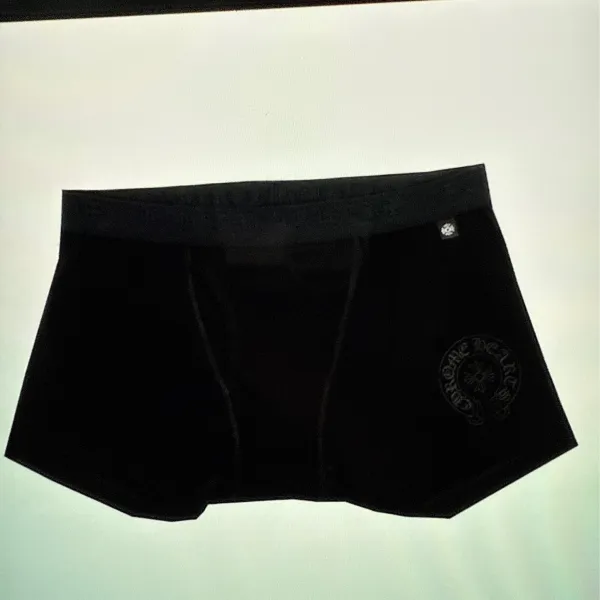Chrome Hearts Velvet Boxer Brief Black Underwear - 1