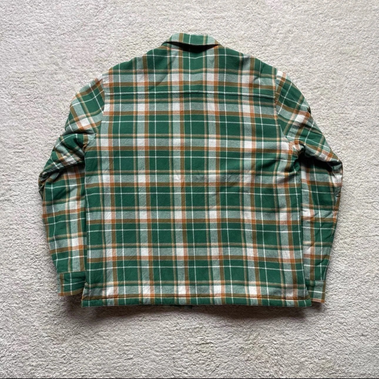 Chrome Hearts Plaid Shirt Jacket Green Orange White Outerwear - 4