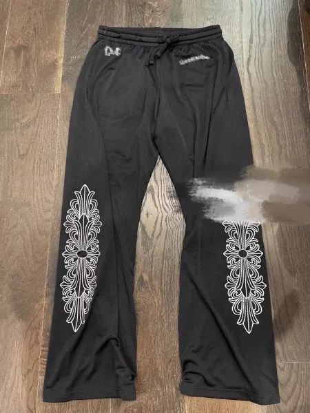 Design Graphic Print Track Pants Red Sweatpants - 2