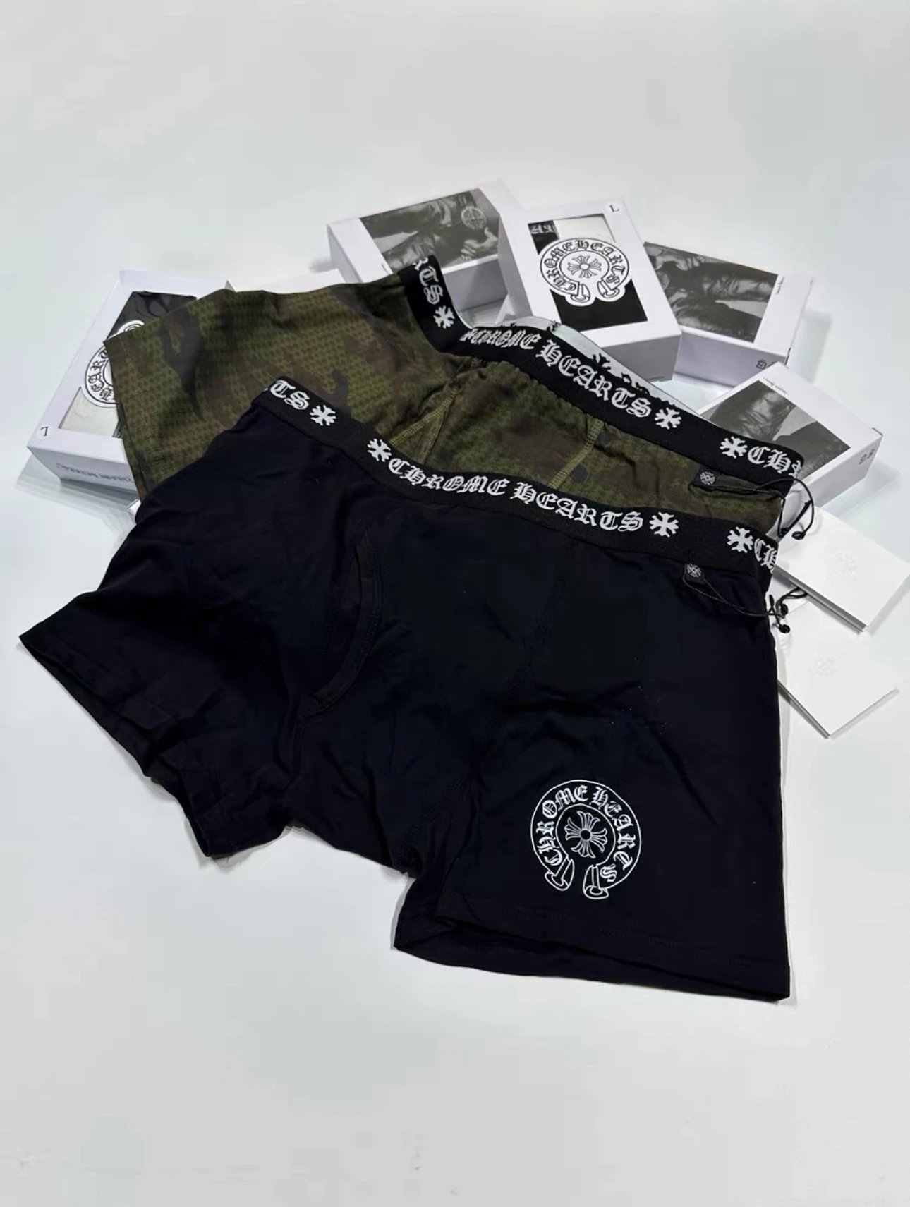 Chrome Hearts Boxer Briefs Black Underwear - 6