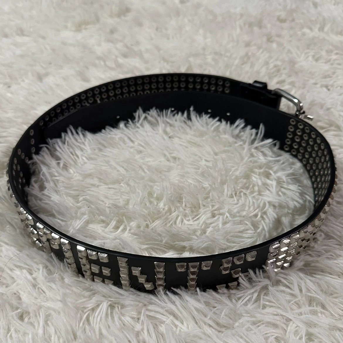 Valentino Rockstud Spike Belt Black - 8