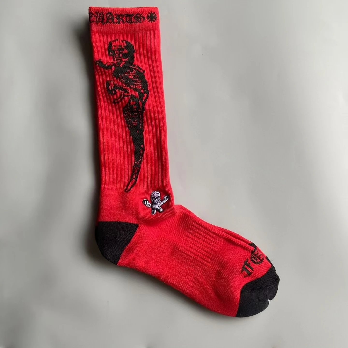 Chrome Hearts Matty Boy Crew Socks Red Black