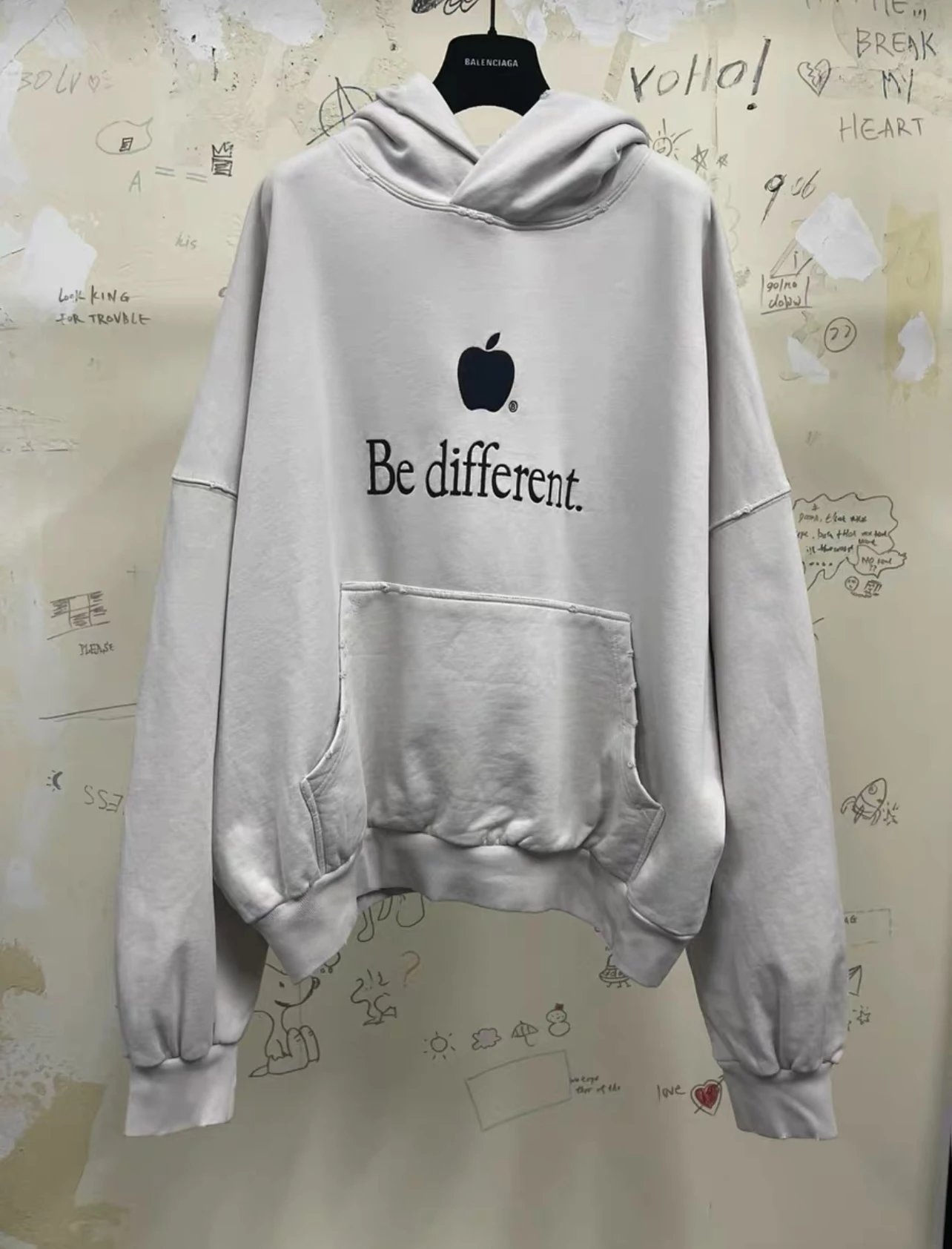 Apple Light Grey Hoo