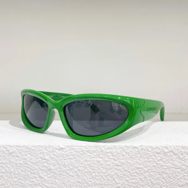 Balenciaga Hourglass Sunglasses Neon Green - 1