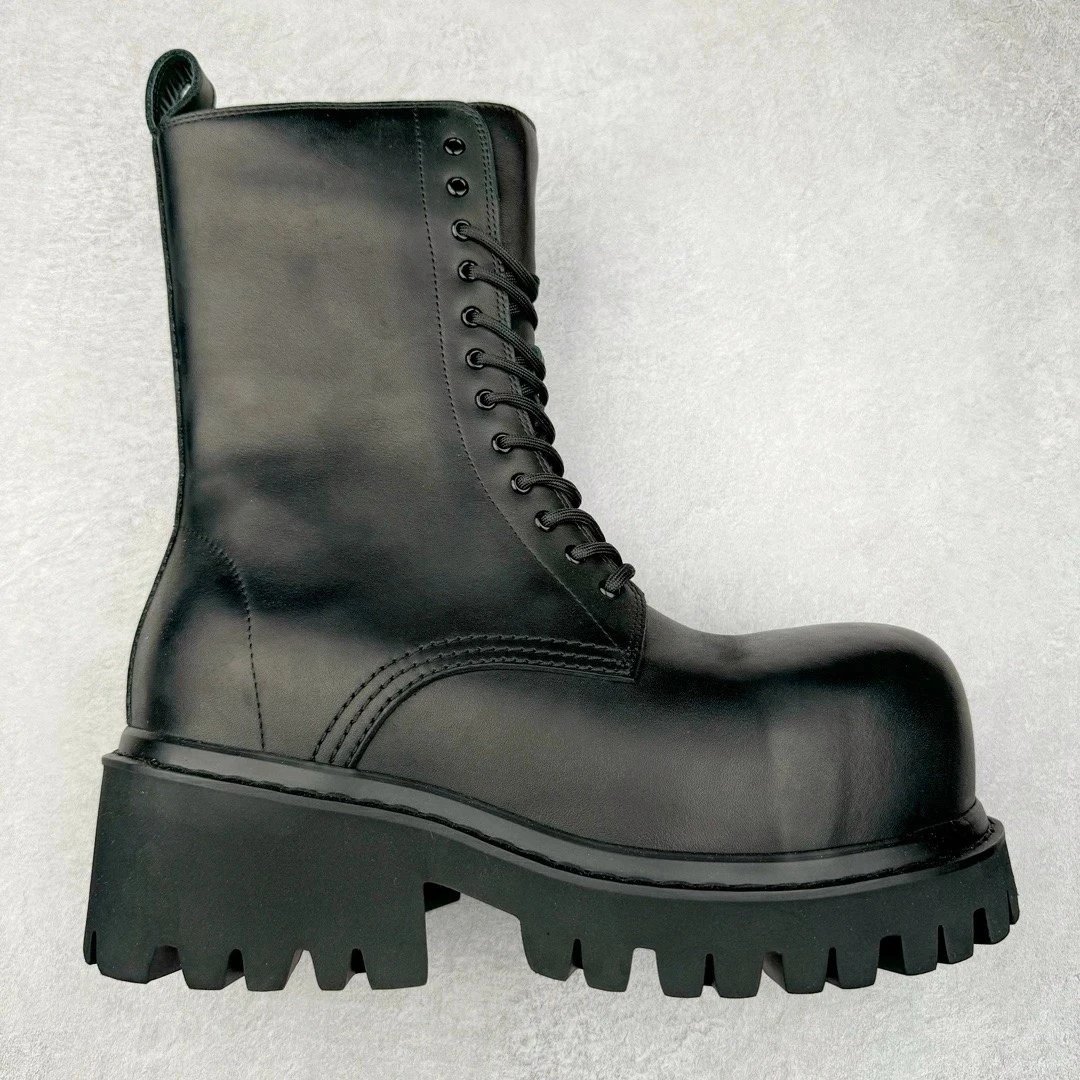 New Arrival Thick Sole Leather Lace-Up
