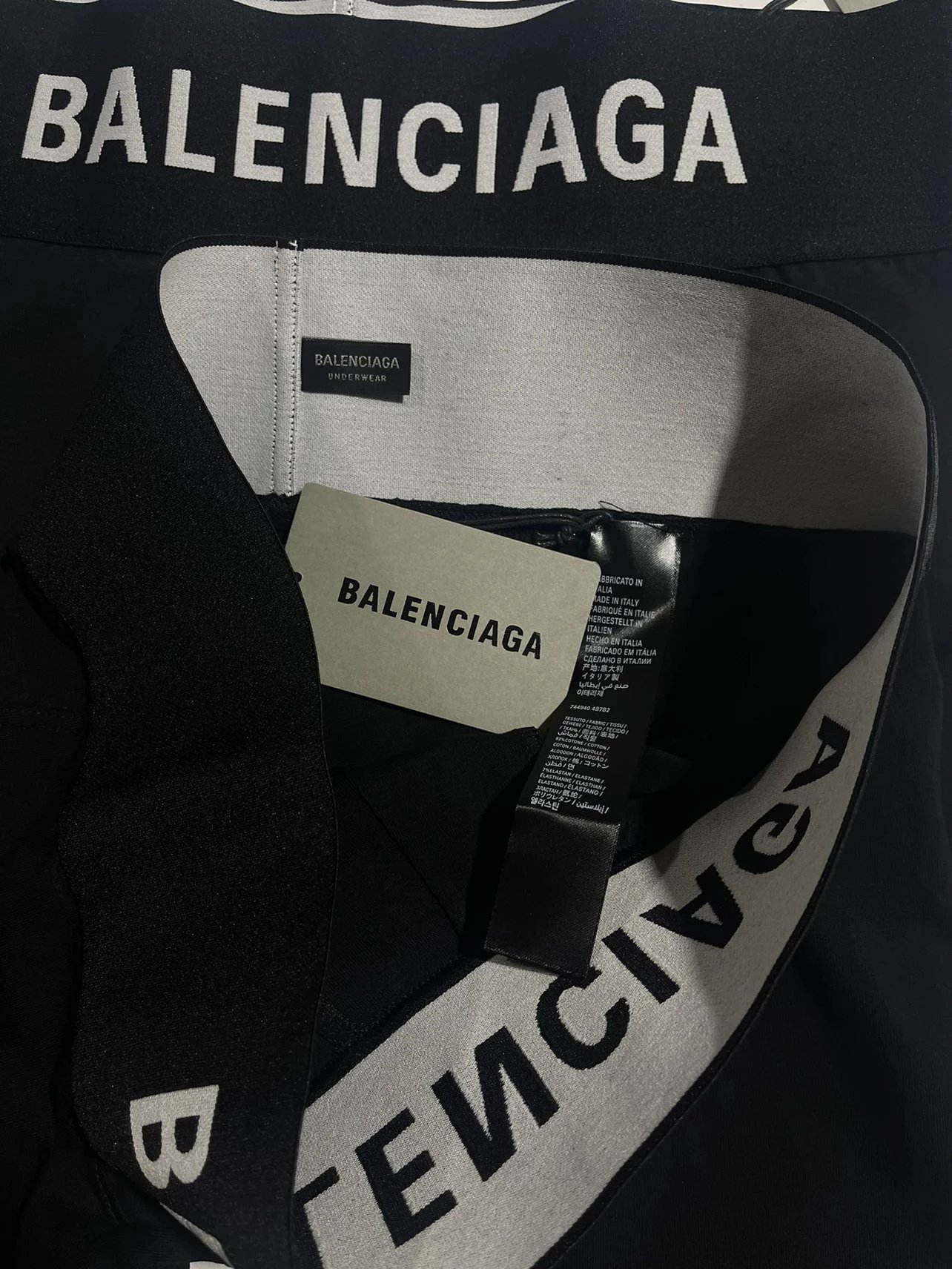Balenciaga Underwear Logo Waistband Boxer Briefs image 5