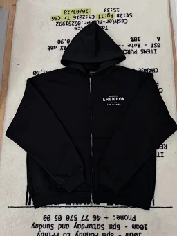 thumbnail for (Spot) independent 24SS style supermarket co-branded monogram print casual cardigan men's and women's hooded sweatshirts in stock!