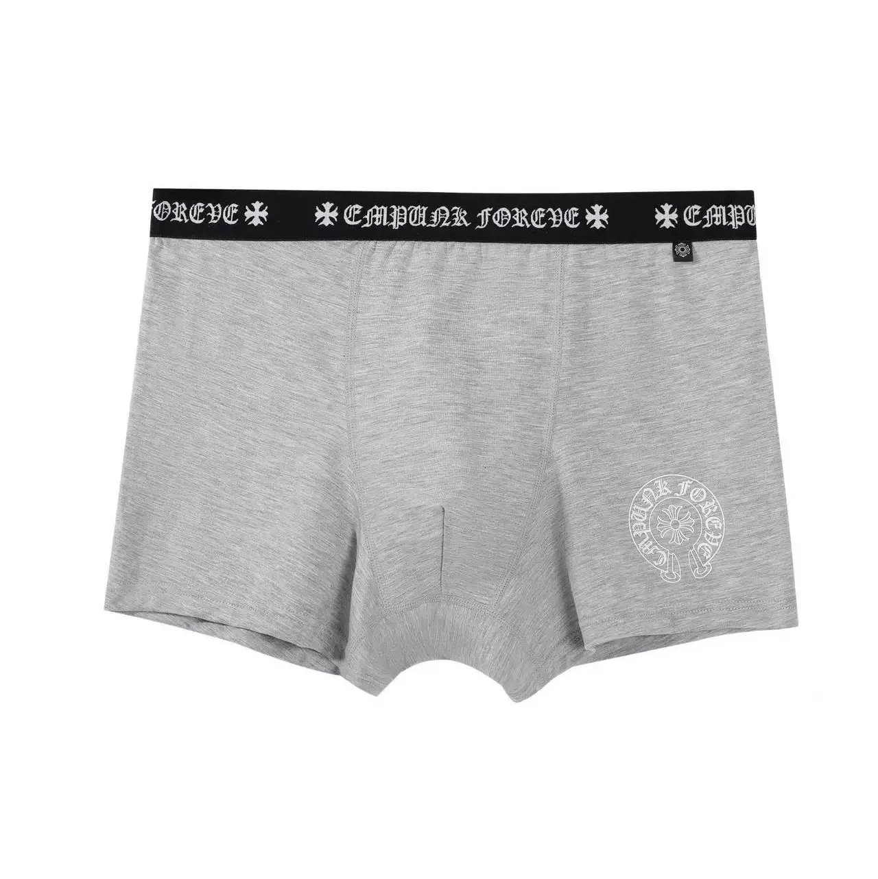 Chrome Hearts Underwear Cross Motif Boxer Briefs — Gray, single strand