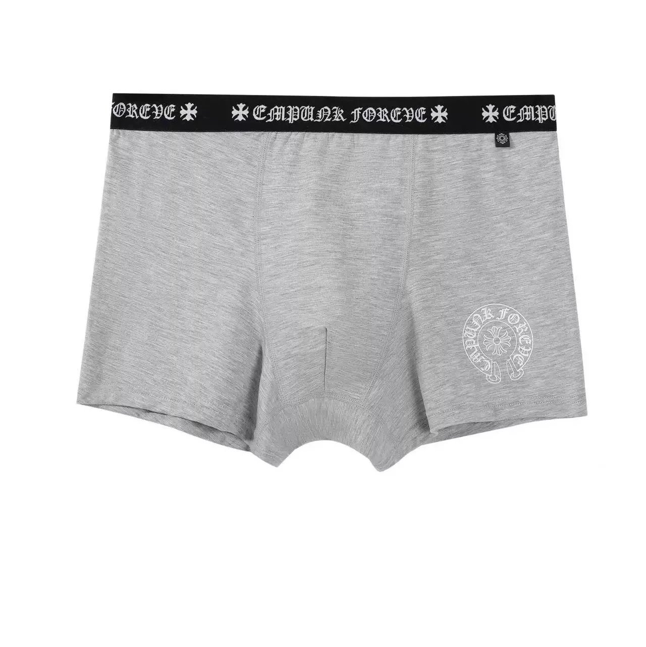 Chrome Hearts Underwear Cross Motif Boxer Briefs — Three gray lines