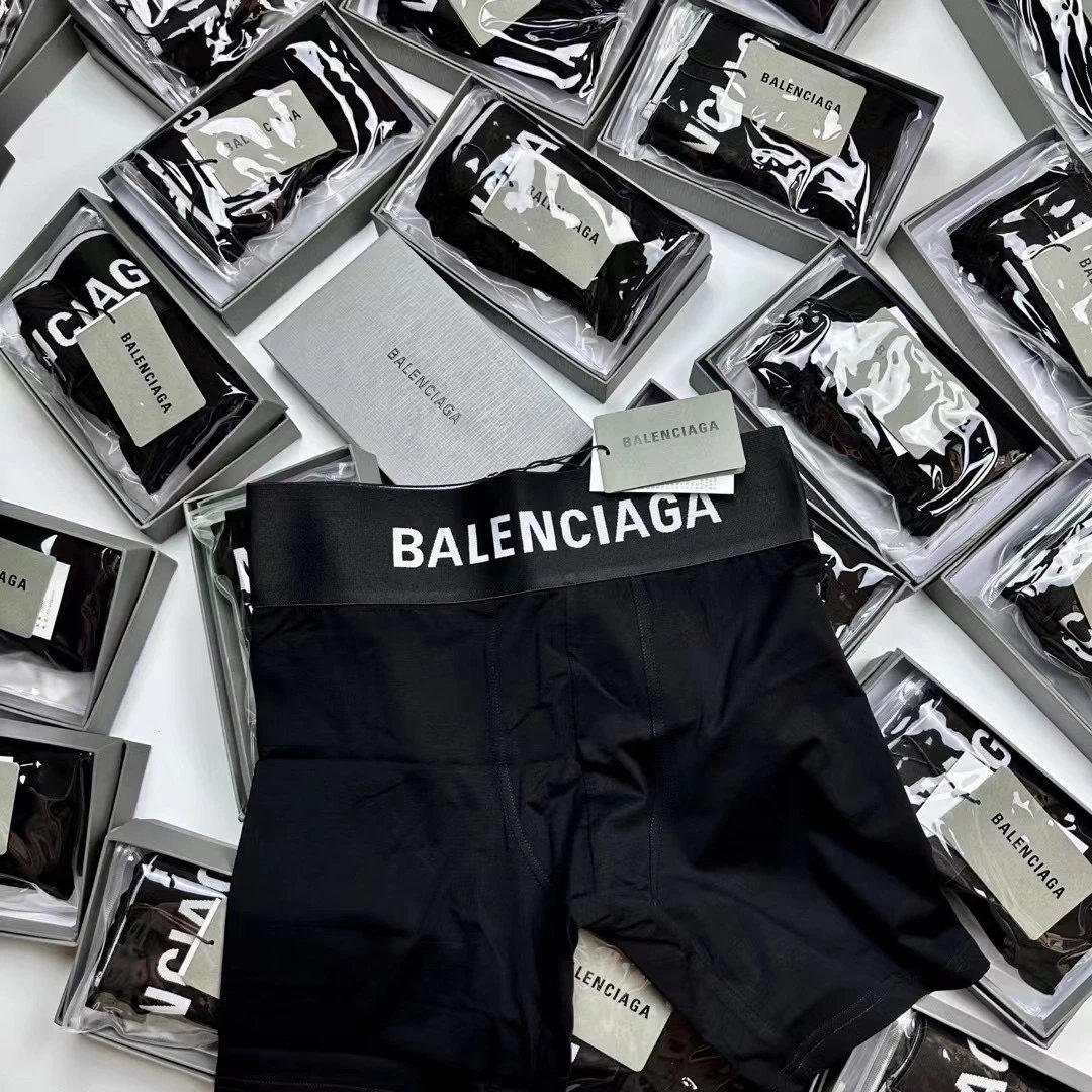 Balenciaga Underwear Logo Waistband Boxer Briefs image 7