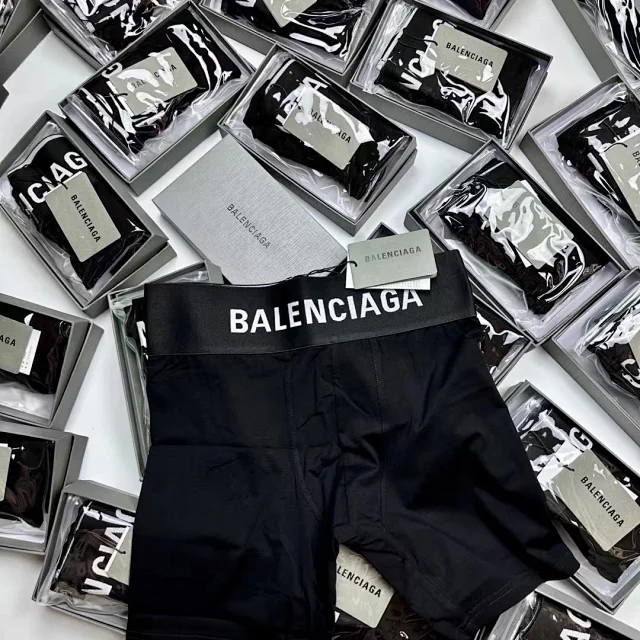 Balenciaga Underwear Logo Waistband Boxer Briefs product detail image 4