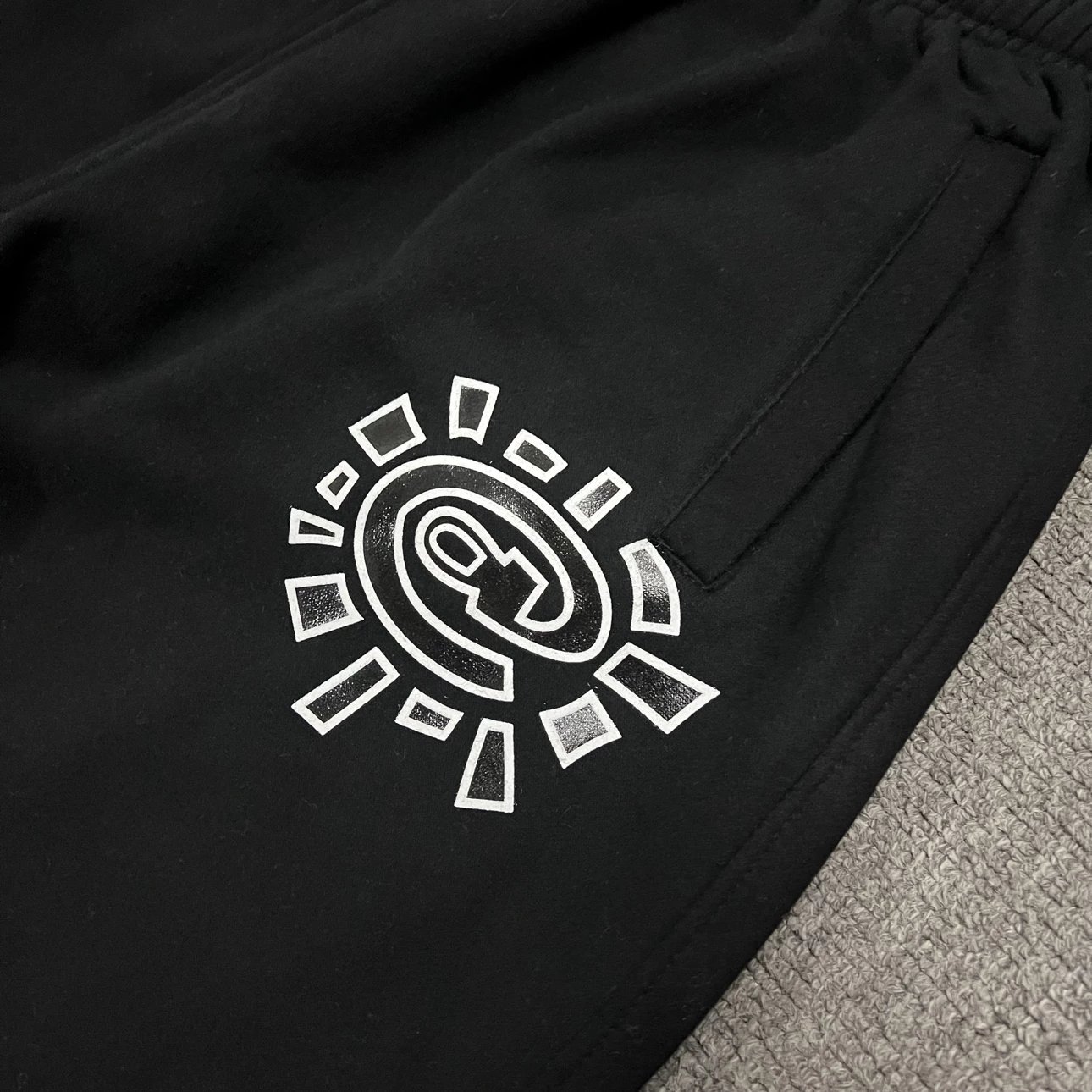 Stussy Black Hoodie with White Logo - Men's Streetwear Sweatshirt
