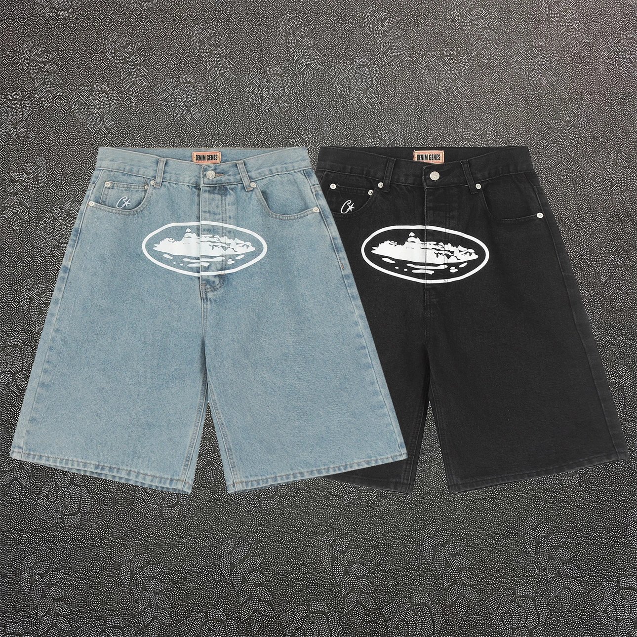 Corteiz Shorts Denim Genes