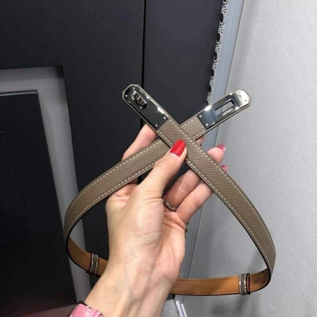 Grey silver buckle
