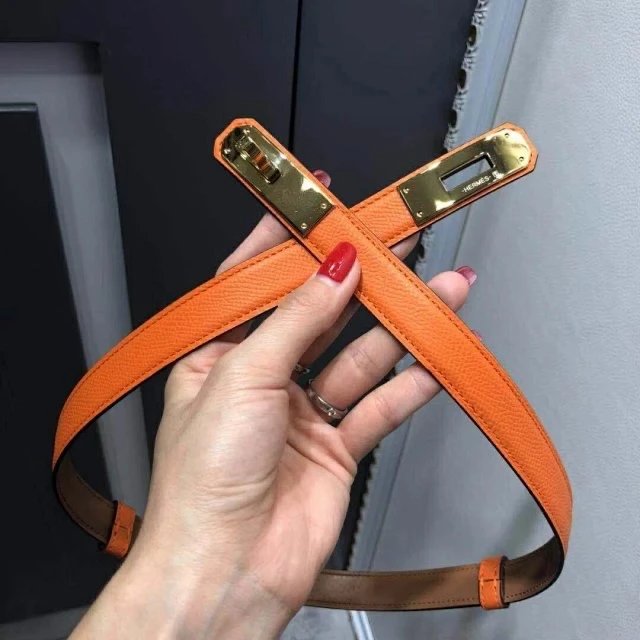 Orange gold buckle