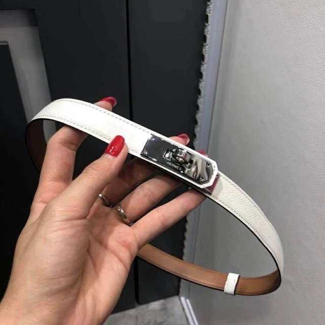 White silver buckle