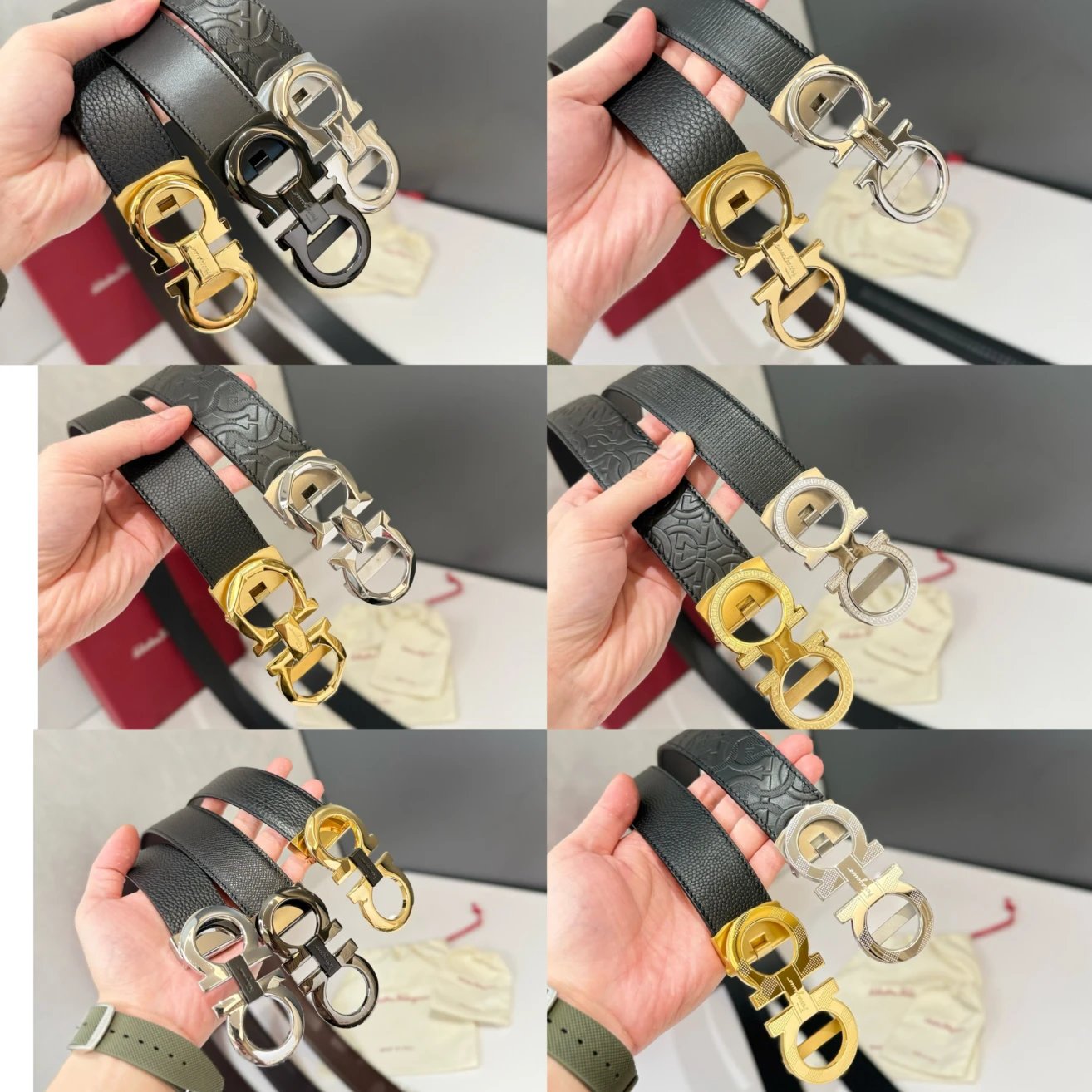 Auto Buckle Leather Belt