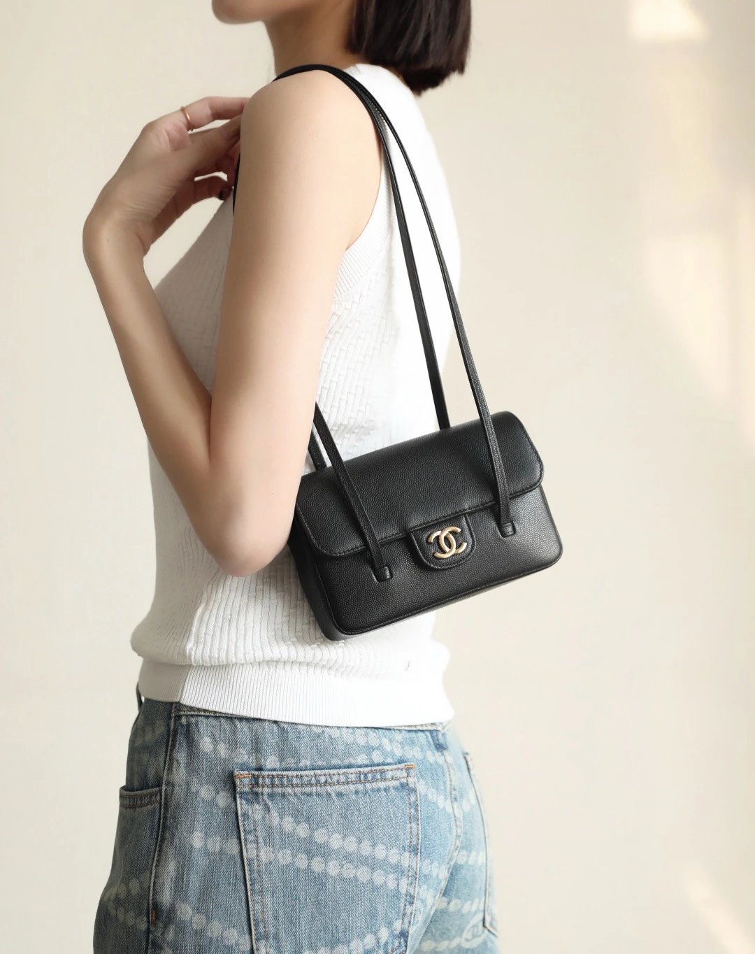 Chanel-style Armpit Bag